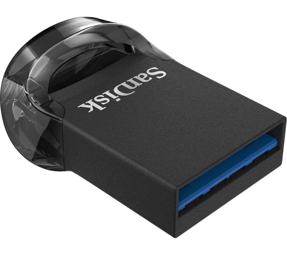 SANDISK Ultra Fit USB 3.1 Memoria USB - 256 GB, Negro