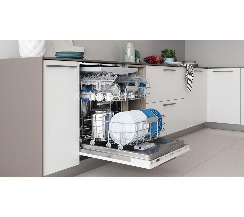 Lavavajillas totalmente integrado de tamaño completo INDESIT DIO3T131 FE UK