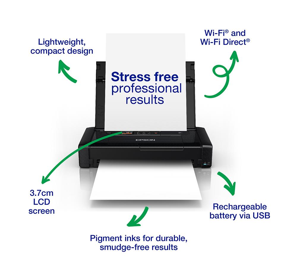 EPSON WorkForce WF-110W Wireless Inkjet Printer