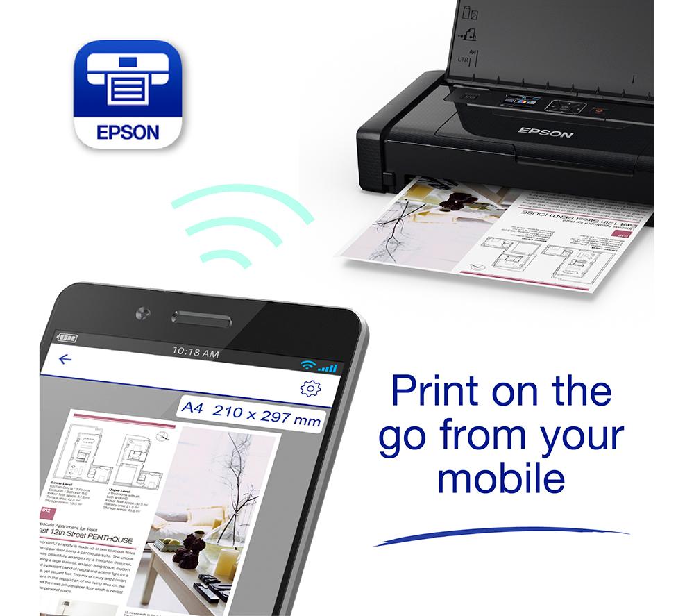 EPSON WorkForce WF-110W Wireless Inkjet Printer