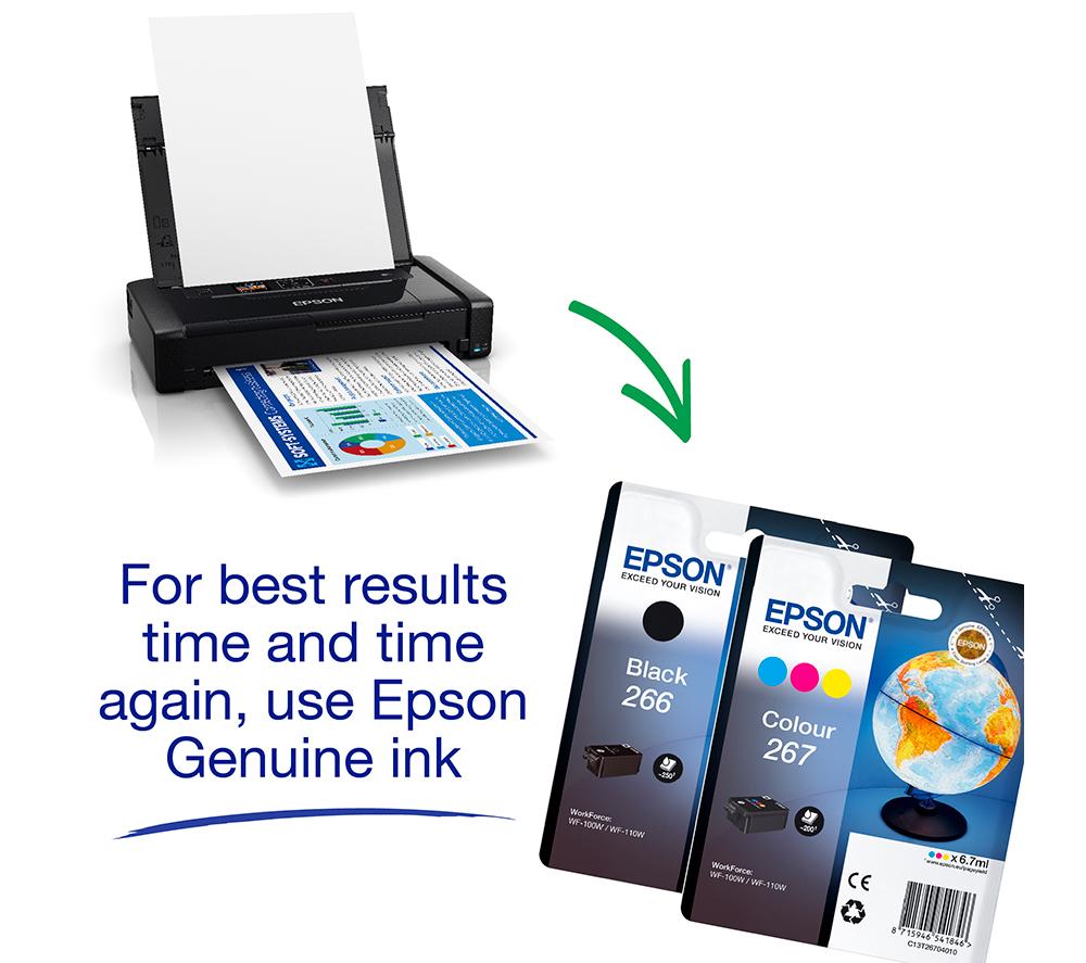 EPSON WorkForce WF-110W Wireless Inkjet Printer