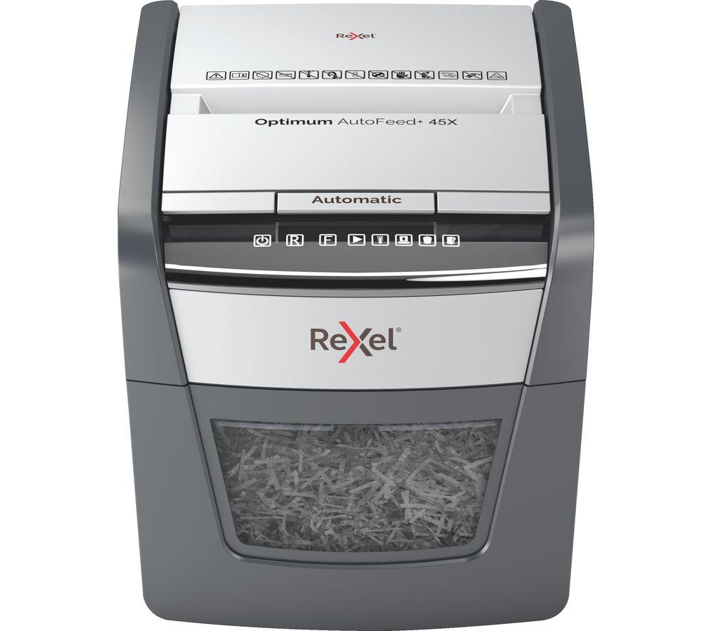 REXEL Optimum Autofeed 2020045X Cross Cut Paper Shredder