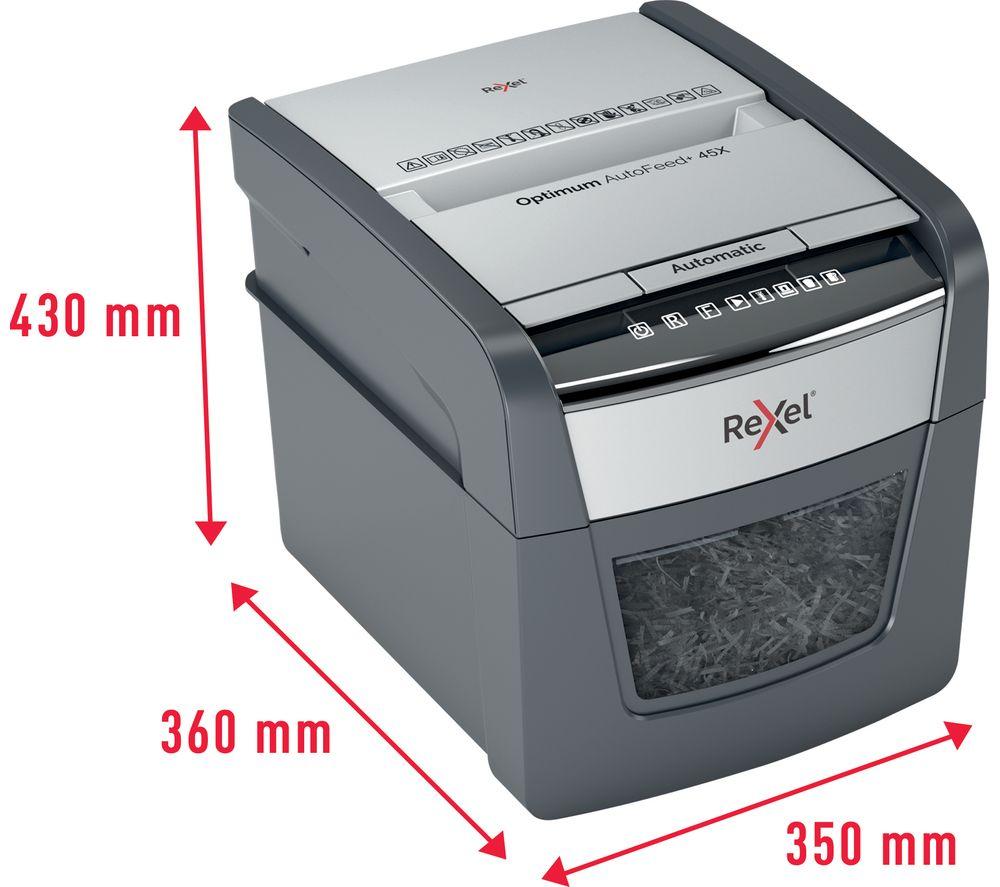 REXEL Optimum Autofeed 2020045X Cross Cut Paper Shredder