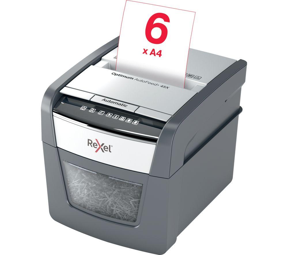 REXEL Optimum AutoFeed 2020045X Aktenvernichter Partikelschnitt