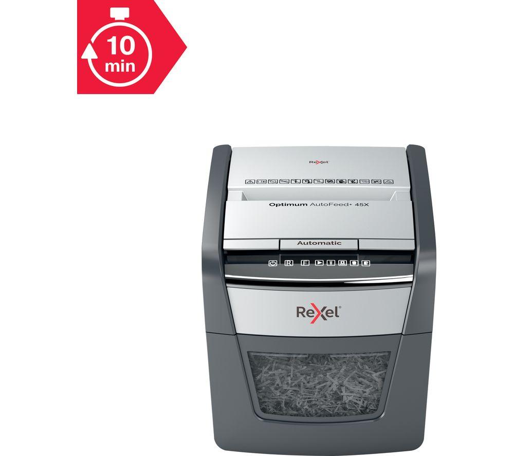 REXEL Optimum AutoFeed 2020045X Aktenvernichter Partikelschnitt