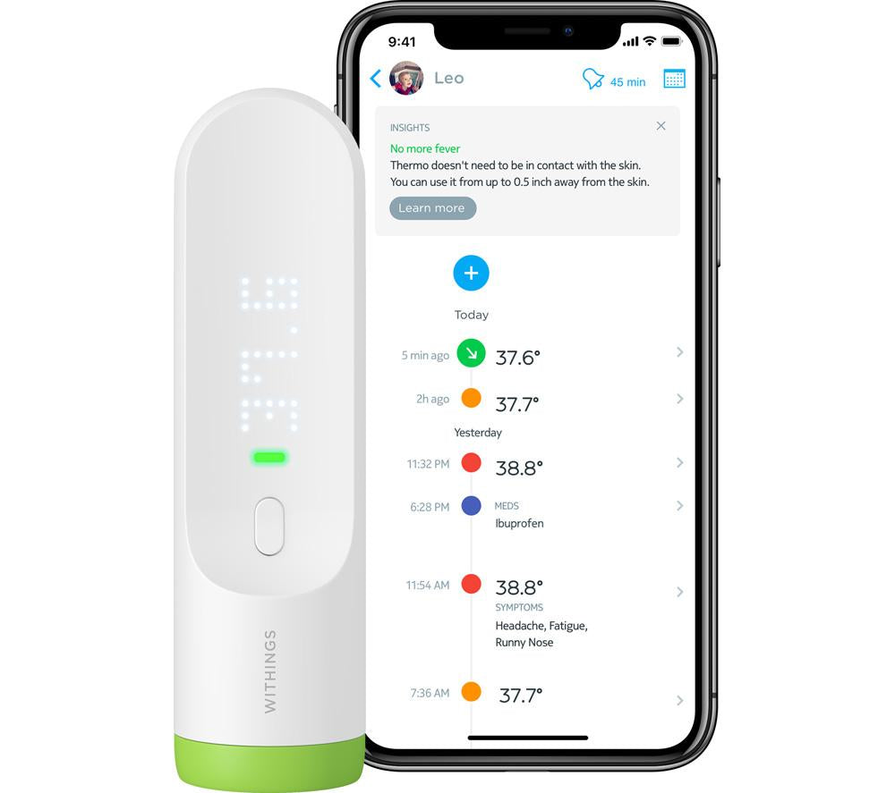 WITHINGS Thermo SCT01 Smart Infrared Temporal Thermometer