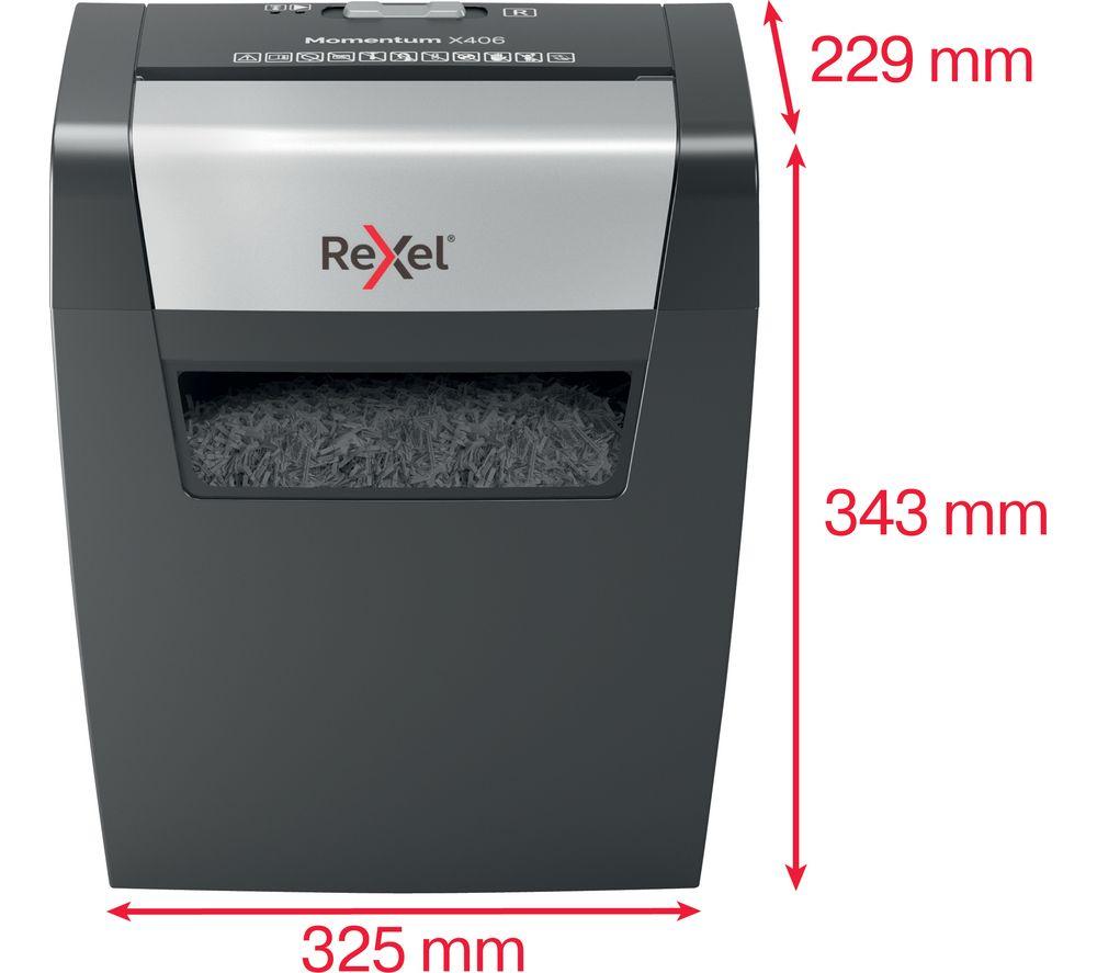 REXEL Momentum X406 Cross Cut Paper Shredder