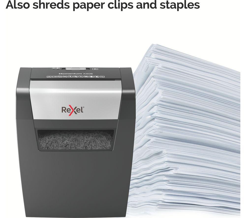REXEL Momentum X406 Cross Cut Paper Shredder