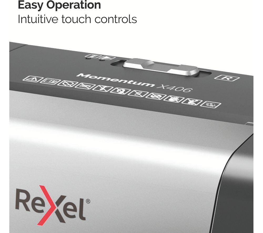 REXEL Momentum X406 Cross Cut Paper Shredder