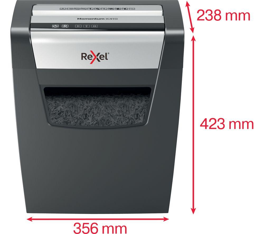 REXEL Momentum X410 Cross Cut Paper Shredder