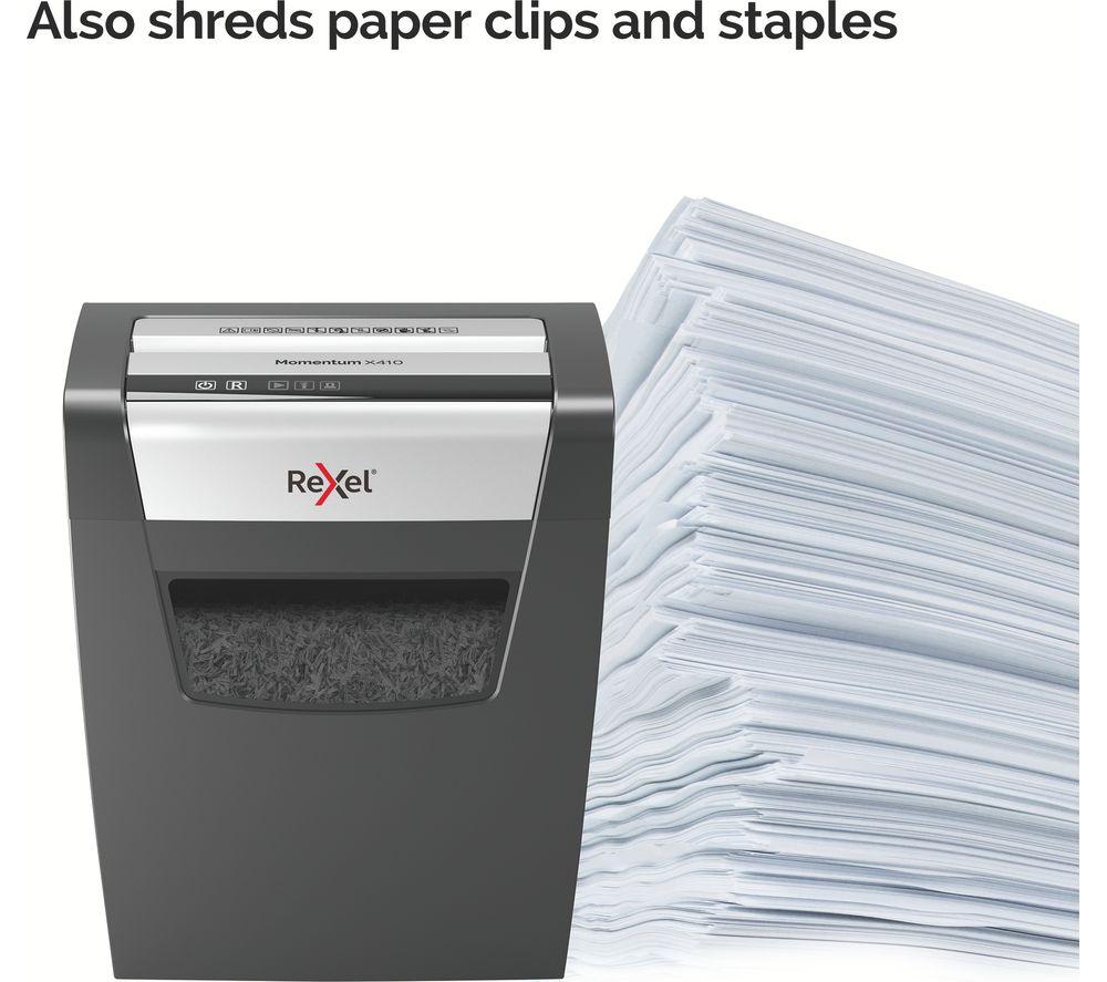Destructora de papel de corte cruzado REXEL Momentum X410