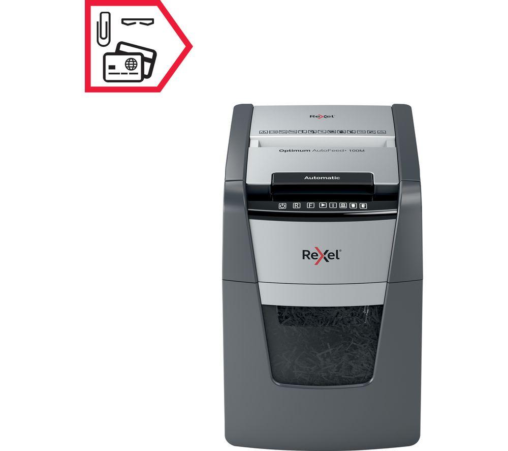 REXEL Optimum AutoFeed+ 100M Micro Cut Paper Shredder