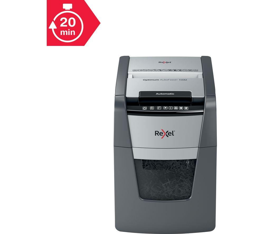 REXEL Optimum AutoFeed+ 100M Micro Cut Paper Shredder