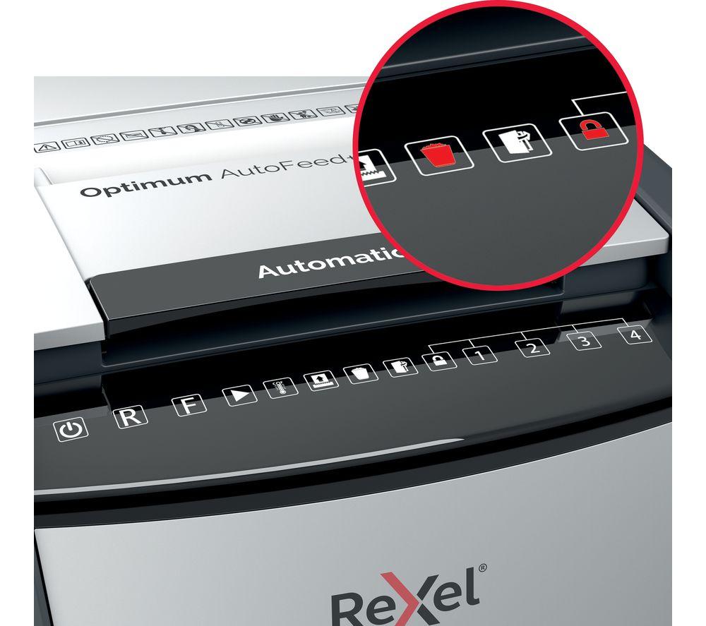 REXEL Optimum AutoFeed+ 100M Micro Cut Paper Shredder