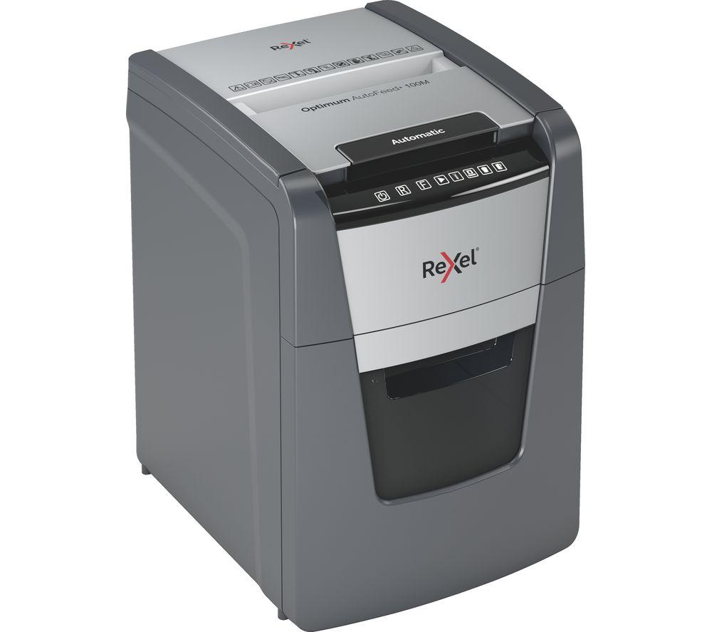 REXEL Optimum AutoFeed+ 100M Micro Cut Paper Shredder