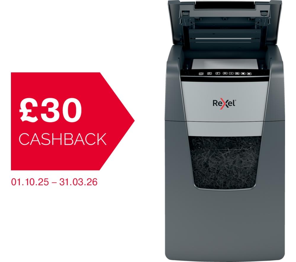 REXEL Optimum AutoFeed+ 150X Cross Cut Paper Shredder