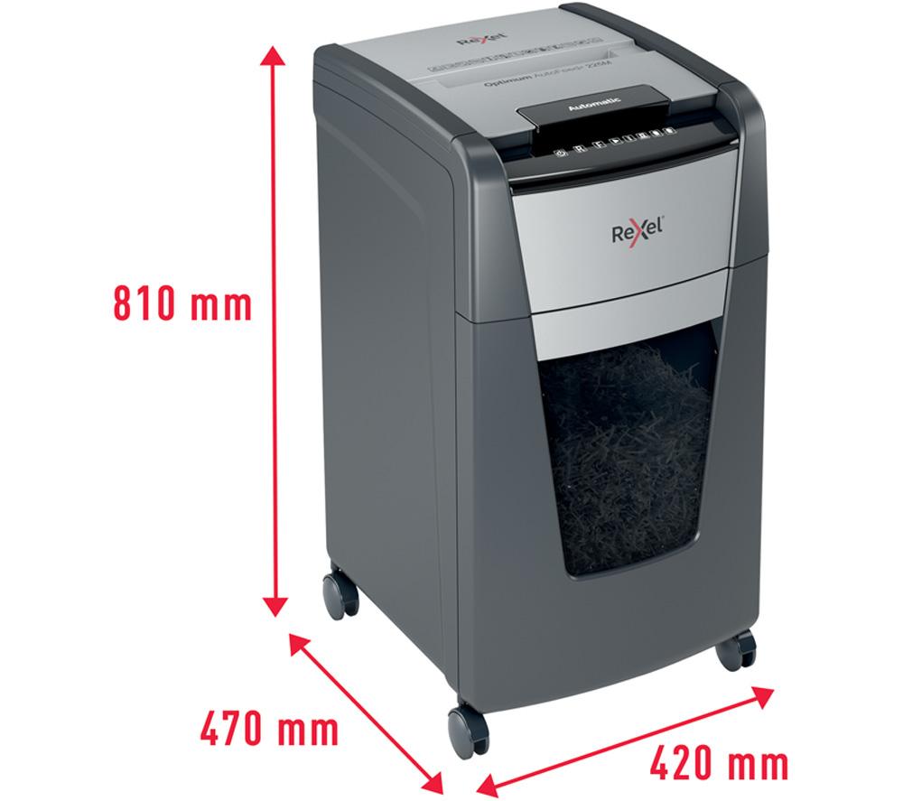 REXEL Optimum AutoFeed+ 225M Micro Cut Paper Shredder