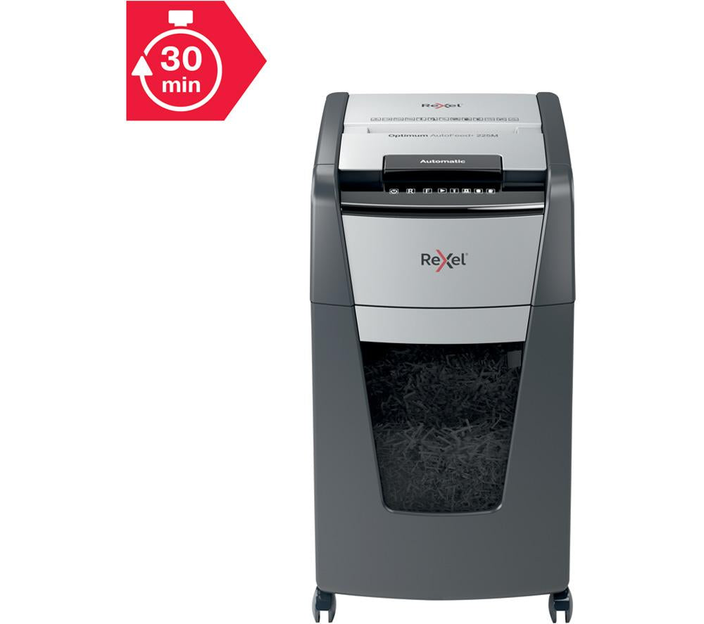 REXEL Optimum AutoFeed+ 225M Micro Cut Paper Shredder