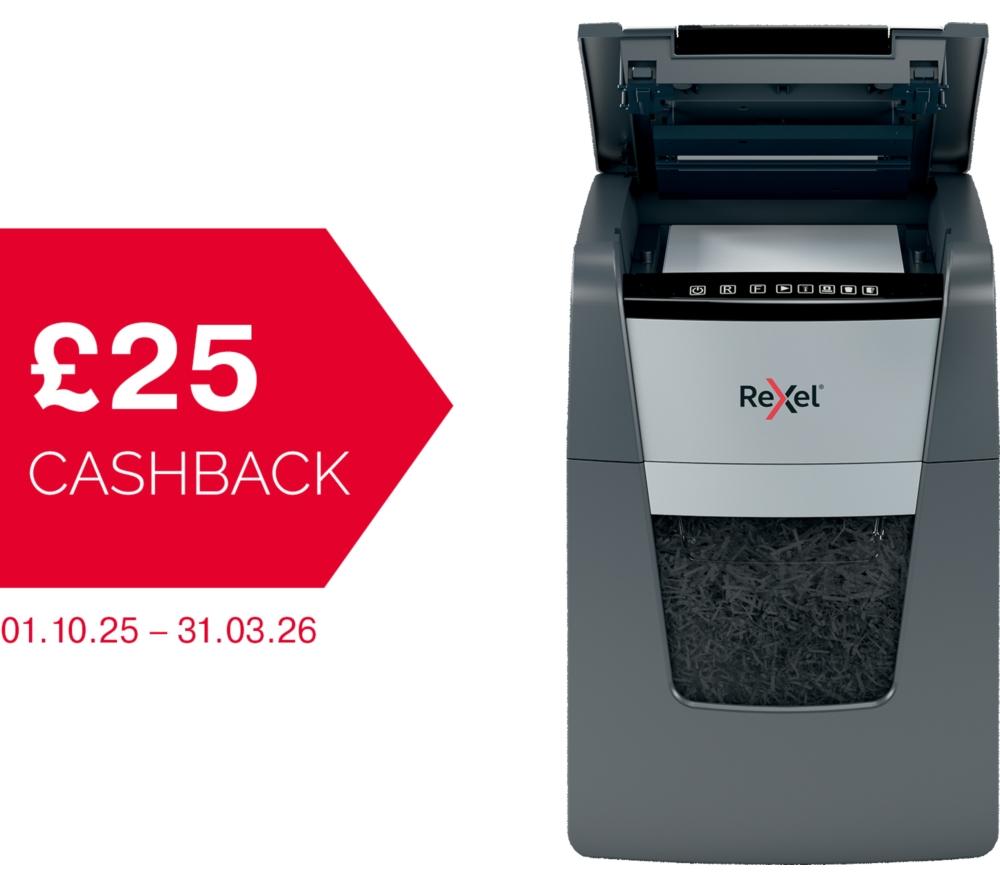 REXEL Optimum AutoFeed+ 100X Cross Cut Paper Shredder