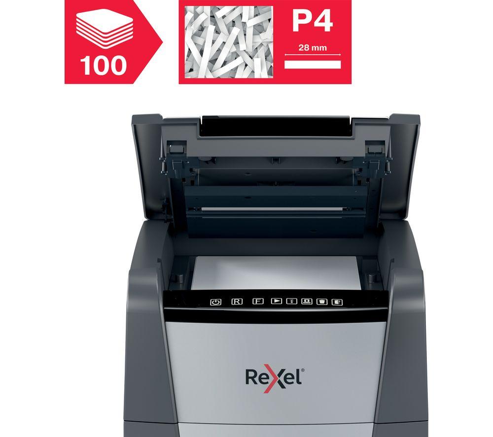 REXEL Optimum AutoFeed+ 100X Cross Cut Paper Shredder