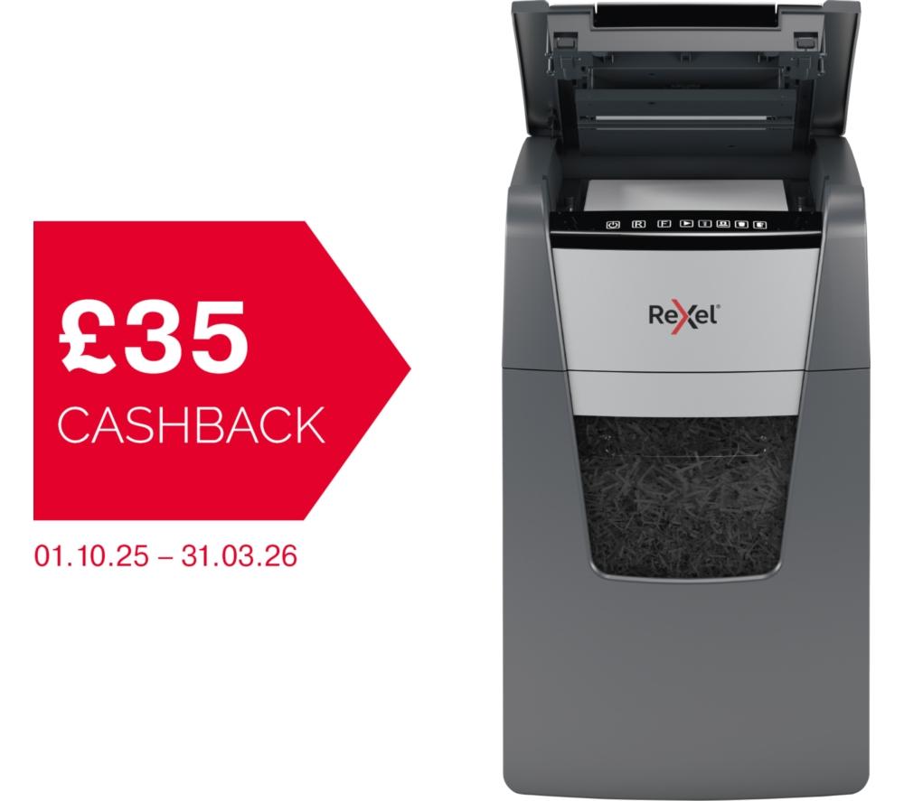 REXEL Optimum AutoFeed+ 150M Micro Cut Paper Shredder