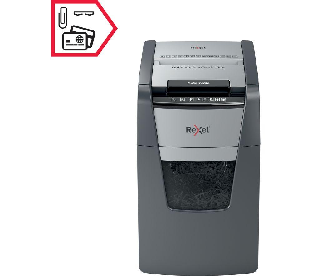 REXEL Optimum AutoFeed+ 150M Micro Cut Paper Shredder