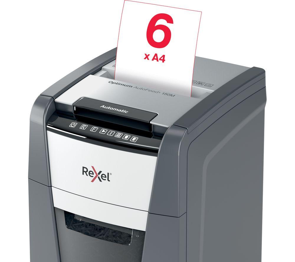 REXEL Optimum AutoFeed+ 150M Micro Cut Paper Shredder