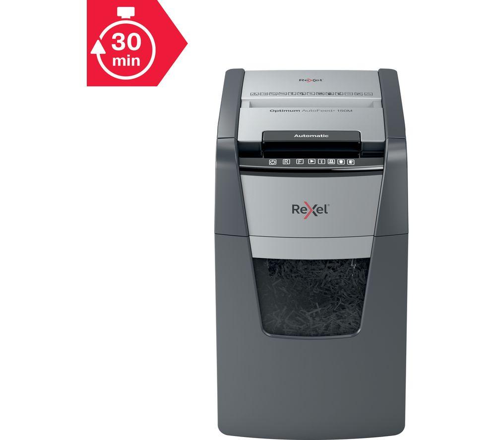 REXEL Optimum AutoFeed+ 150M Micro Cut Paper Shredder