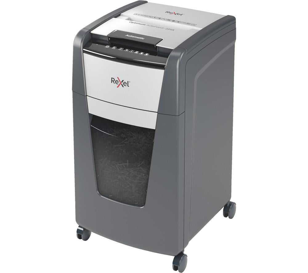 REXEL Optimum AutoFeed+ 225X Cross Cut Paper Shredder