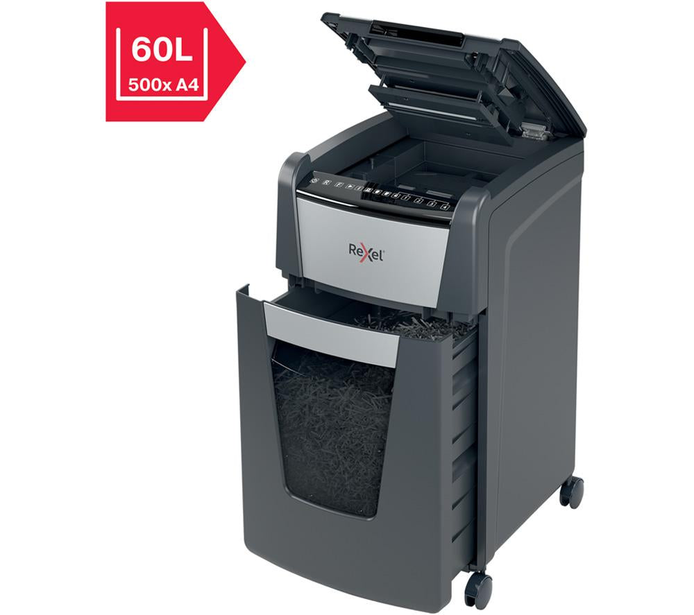 REXEL Optimum AutoFeed+ 300X Cross Cut Paper Shredder