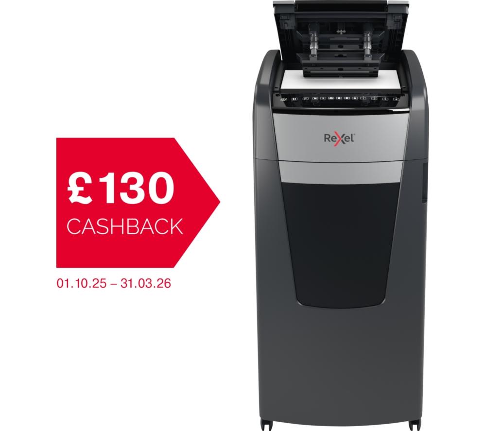 REXEL Optimum AutoFeed+ 600X Cross Cut Paper Shredder