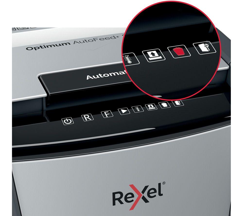 REXEL Optimum AutoFeed+ 600X Cross Cut Paper Shredder