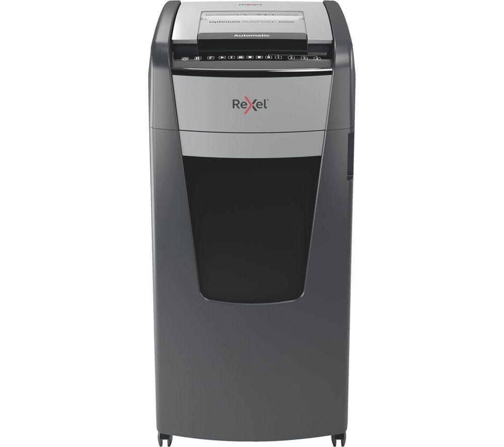 REXEL Optimum AutoFeed+ 600X Cross Cut Paper Shredder