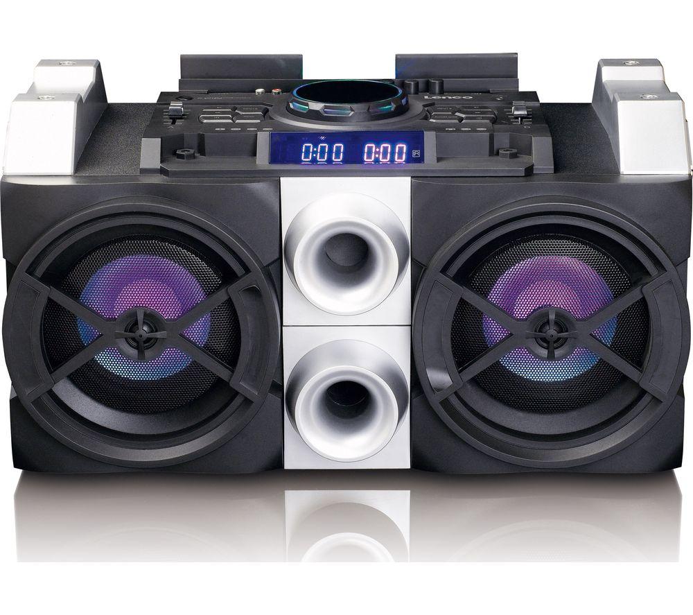 LENCO PMX-150 Megasound Party Speaker - Black & Silver