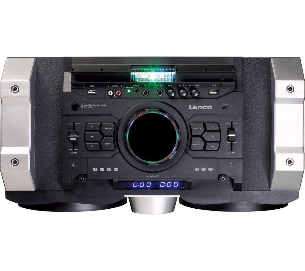 LENCO PMX-150 Megasound Party Speaker - Black & Silver