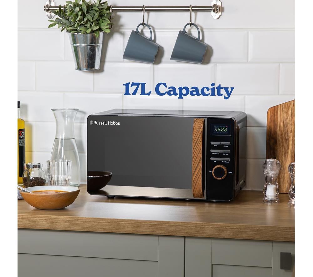 RUSSELL HOBBS Scandi RHMD714B-N Kompakt-Solo-Mikrowelle – Schwarz