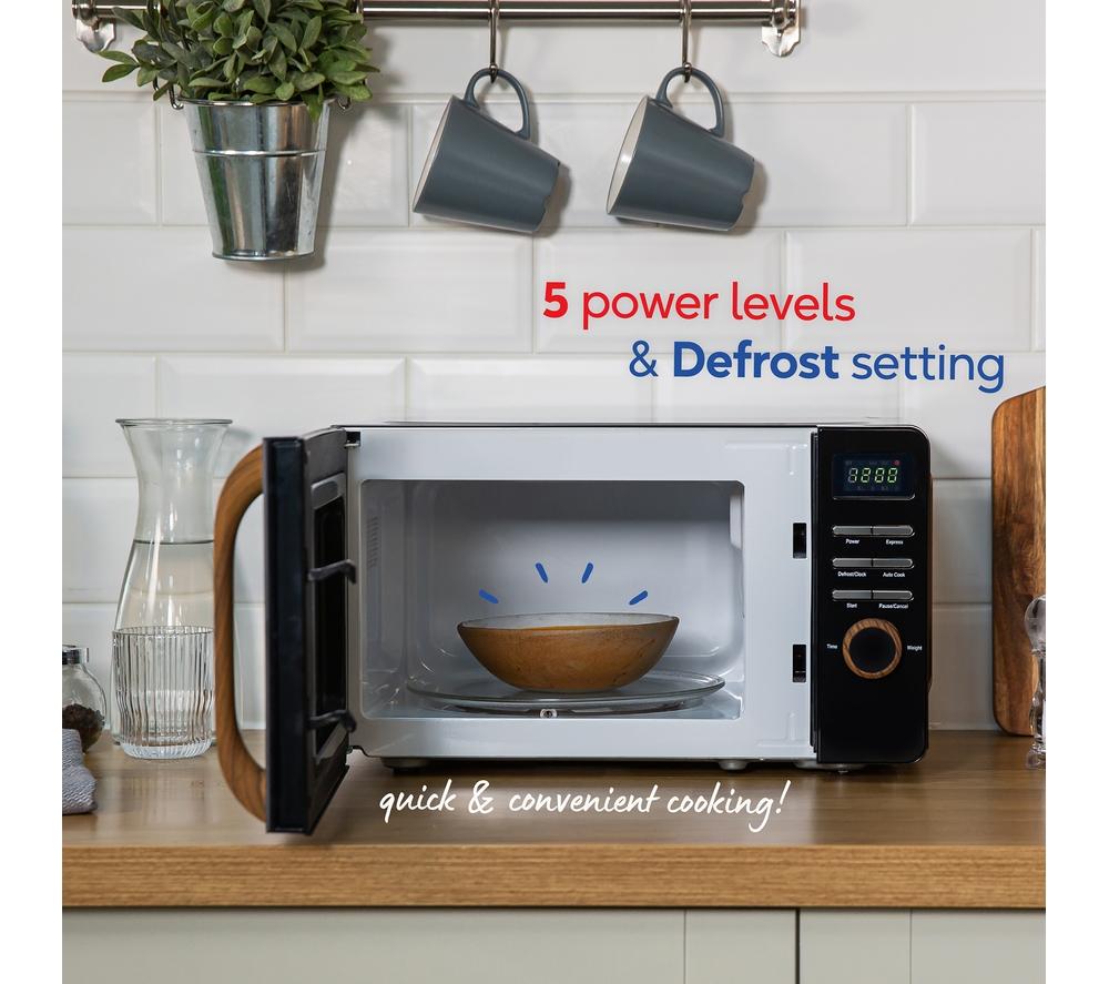RUSSELL HOBBS Scandi RHMD714B-N Kompakt-Solo-Mikrowelle – Schwarz