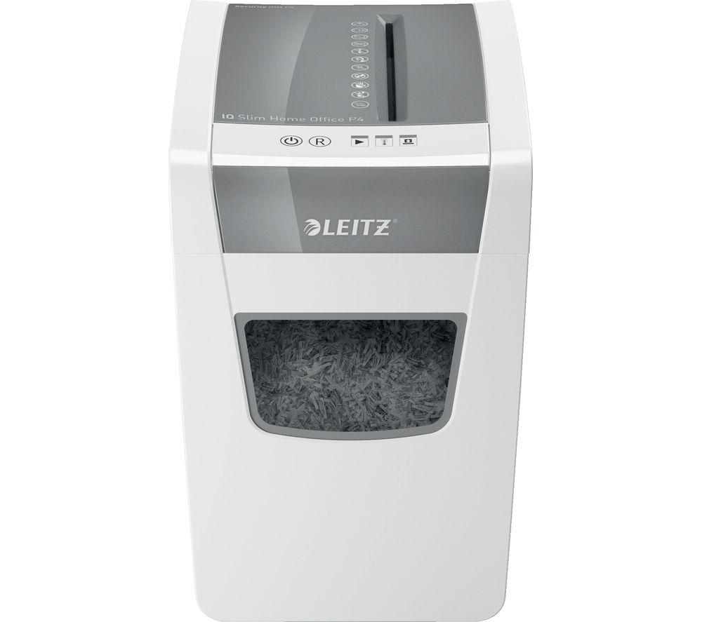 LEITZ IQ Slim Home Office Cross Cut Paper Shredder