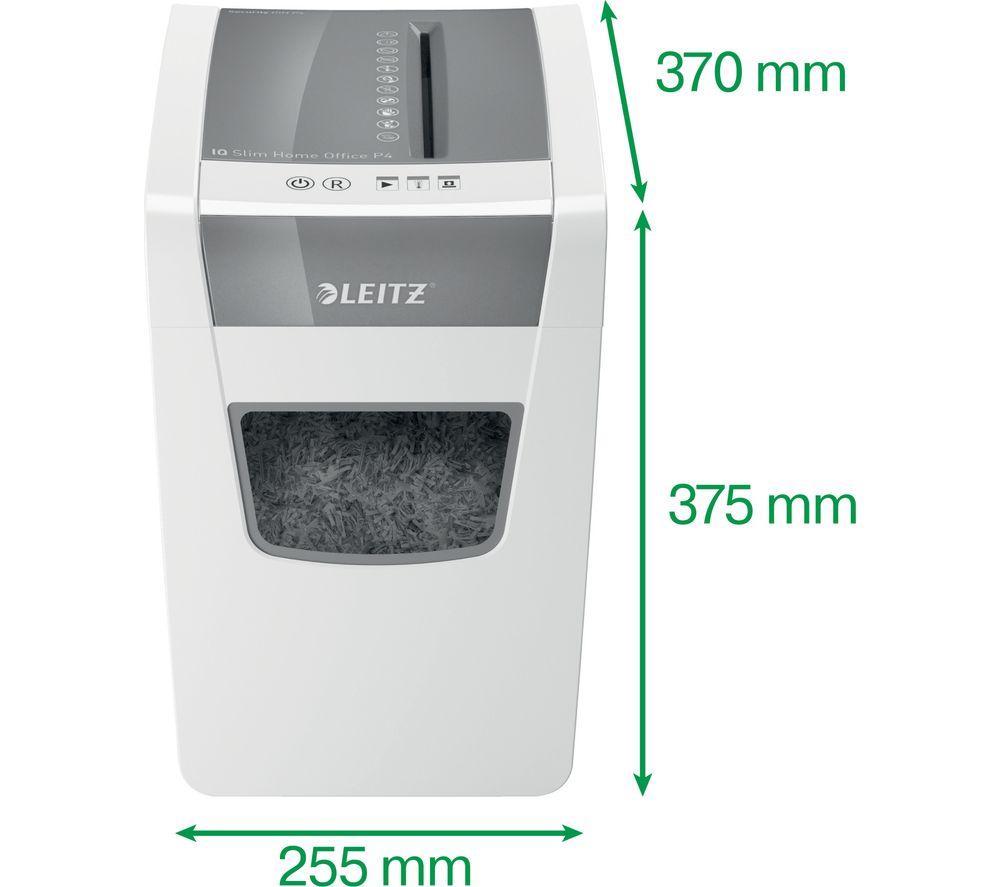 LEITZ IQ Slim Home Office Cross Cut Paper Shredder