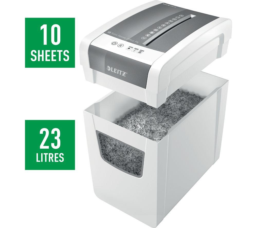 LEITZ IQ Slim Home Office Cross Cut Paper Shredder