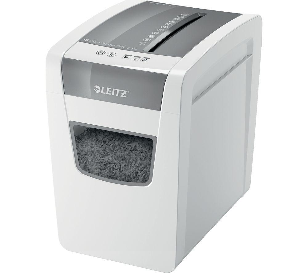 LEITZ IQ Slim Home Office Cross Cut Paper Shredder