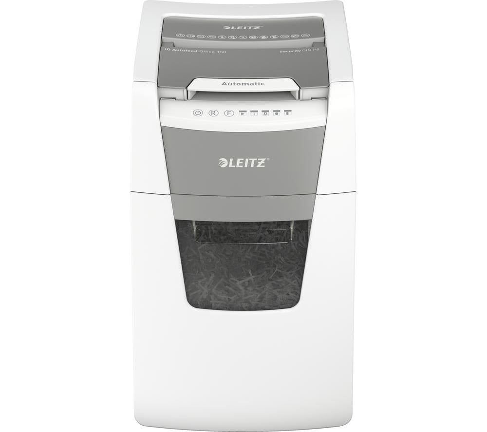 LEITZ IQ AutoFeed Office 150 P5 Micro Cut Paper Shredder