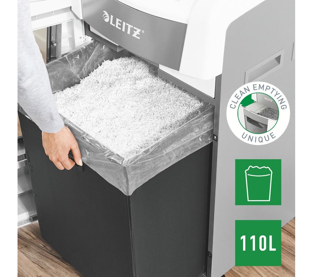 LEITZ IQ AutoFeed Office Pro 600 P4 Cross Cut Paper Shredder
