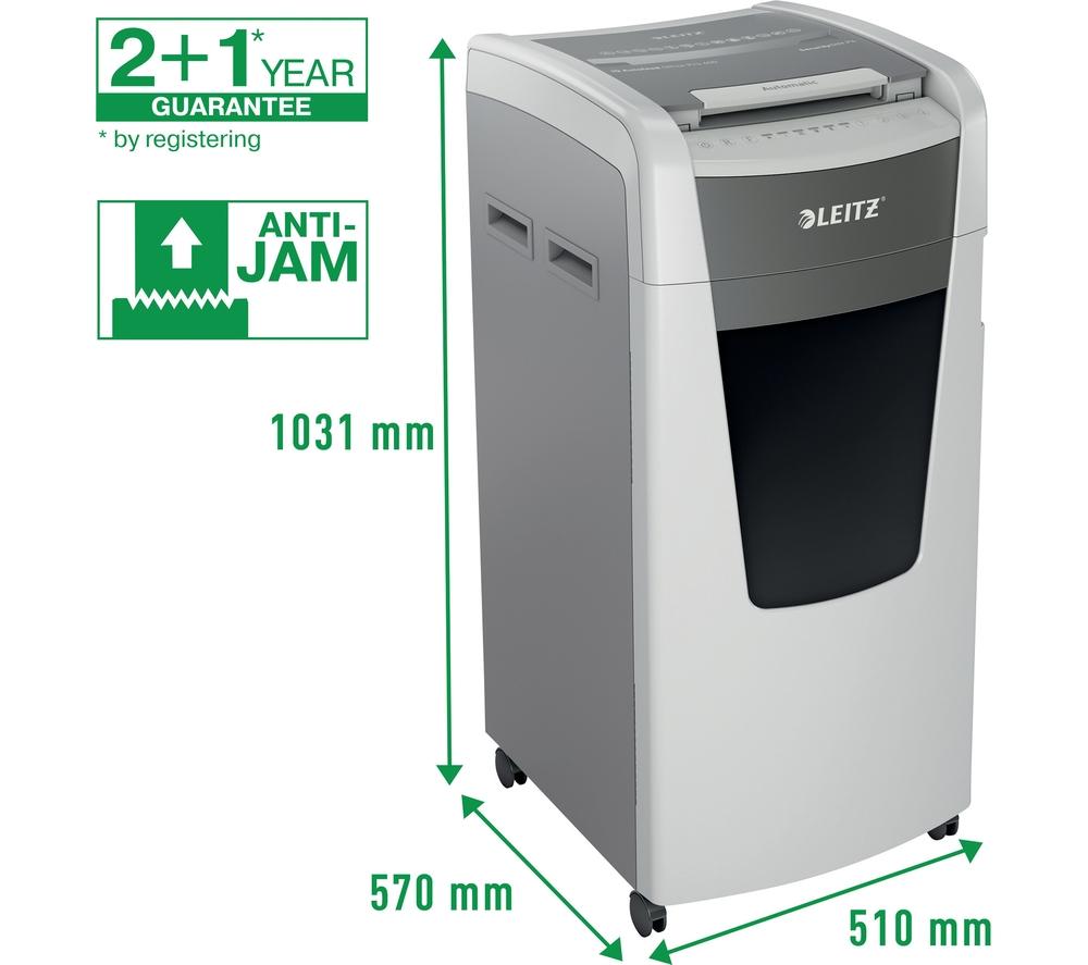 LEITZ IQ AutoFeed Office Pro 600 P4 Cross Cut Paper Shredder