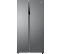 HAIER HSR3918ENPG American-Style Fridge Freezer - Silver
