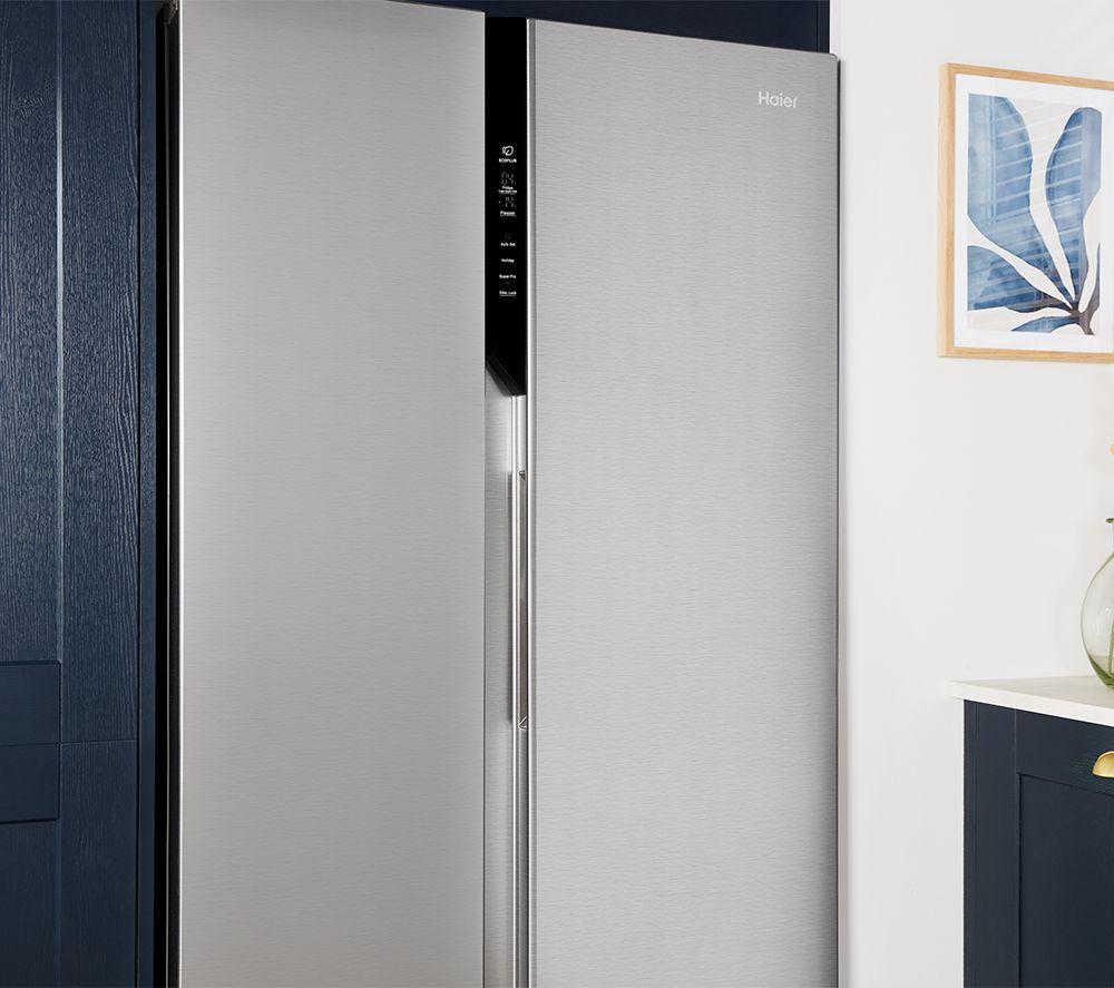 Frigorífico americano Haier HSR3918ENPG - Plata
