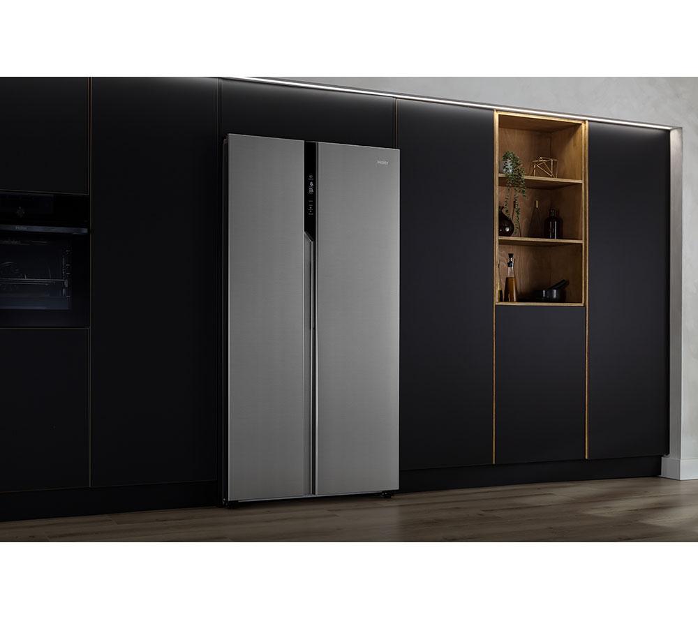 Frigorífico americano Haier HSR3918ENPG - Plata