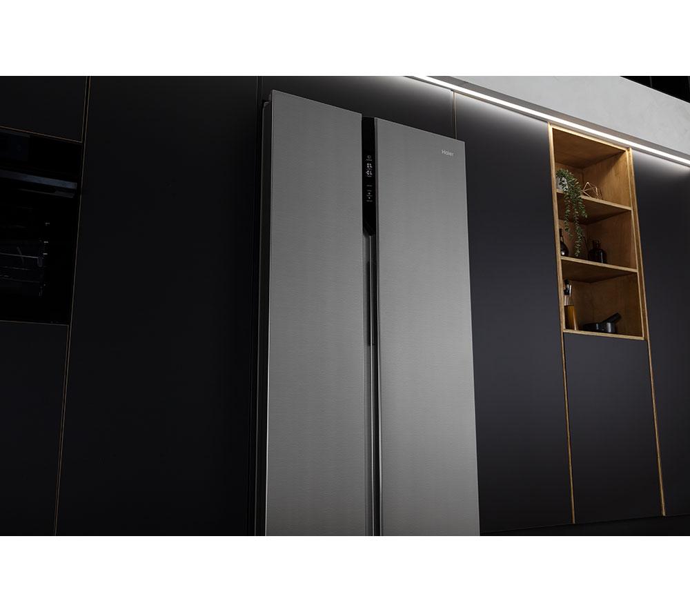 Frigorífico americano Haier HSR3918ENPG - Plata