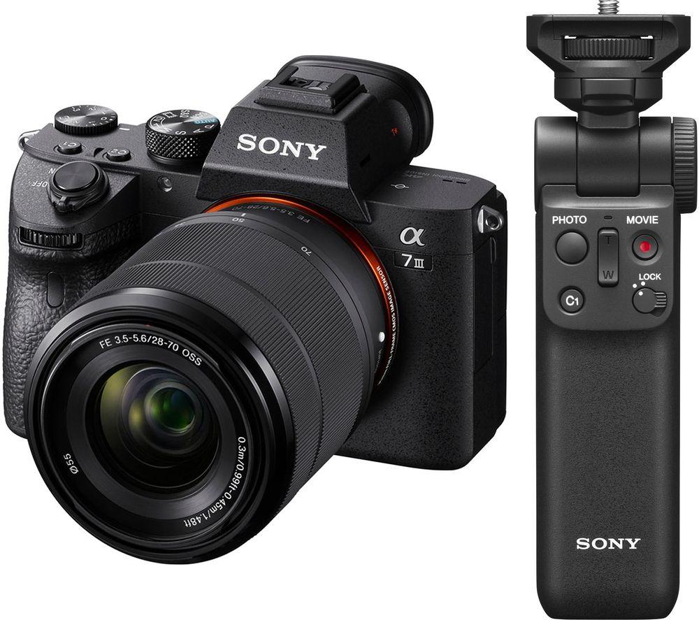 SONY a7 III Mirrorless Camera with 28-70 mm f/3.5-5.6 Zoom Lens & Shooting Grip Bundle