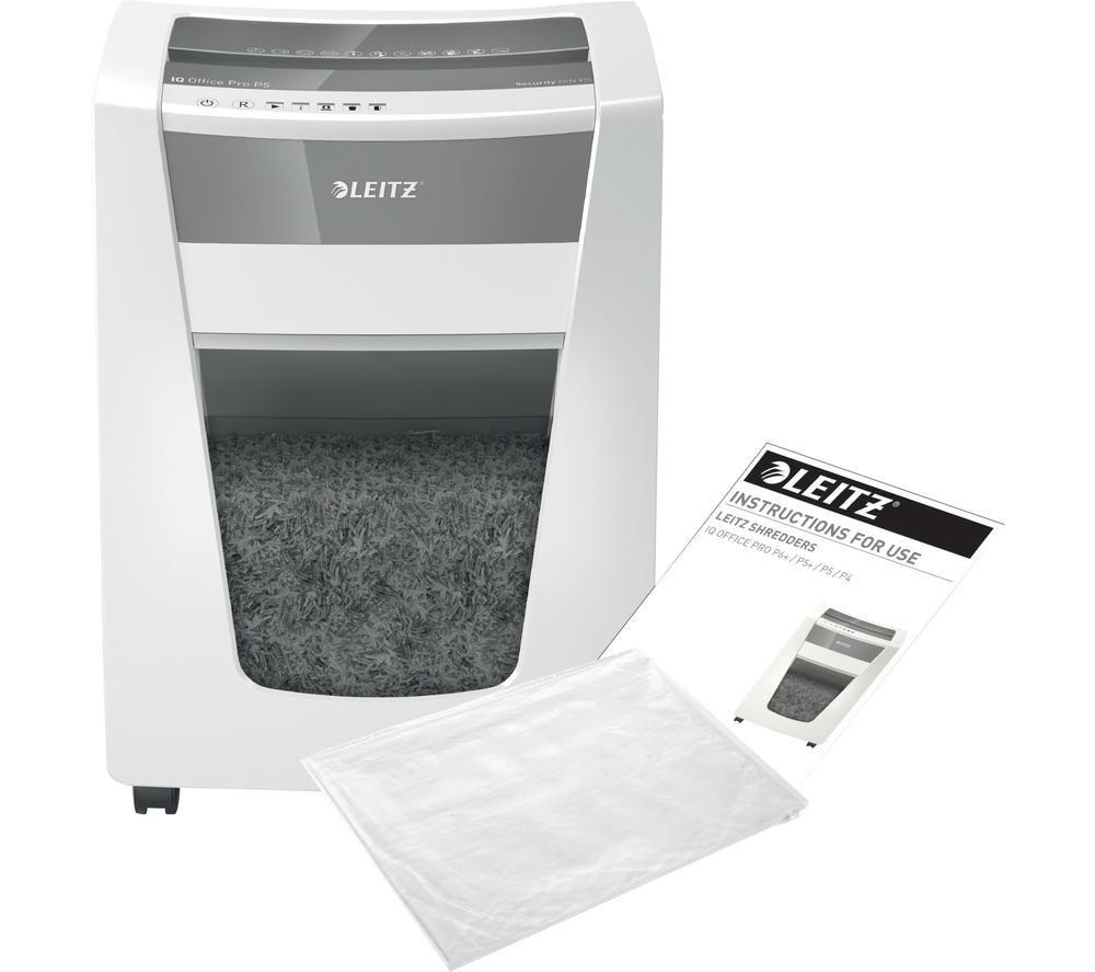 LEITZ IQ Office Pro P5 Micro Cut Paper Shredder